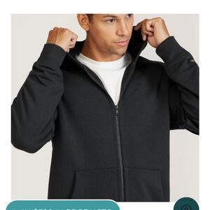 NEW Black Allbirds Zip Up Hoodie